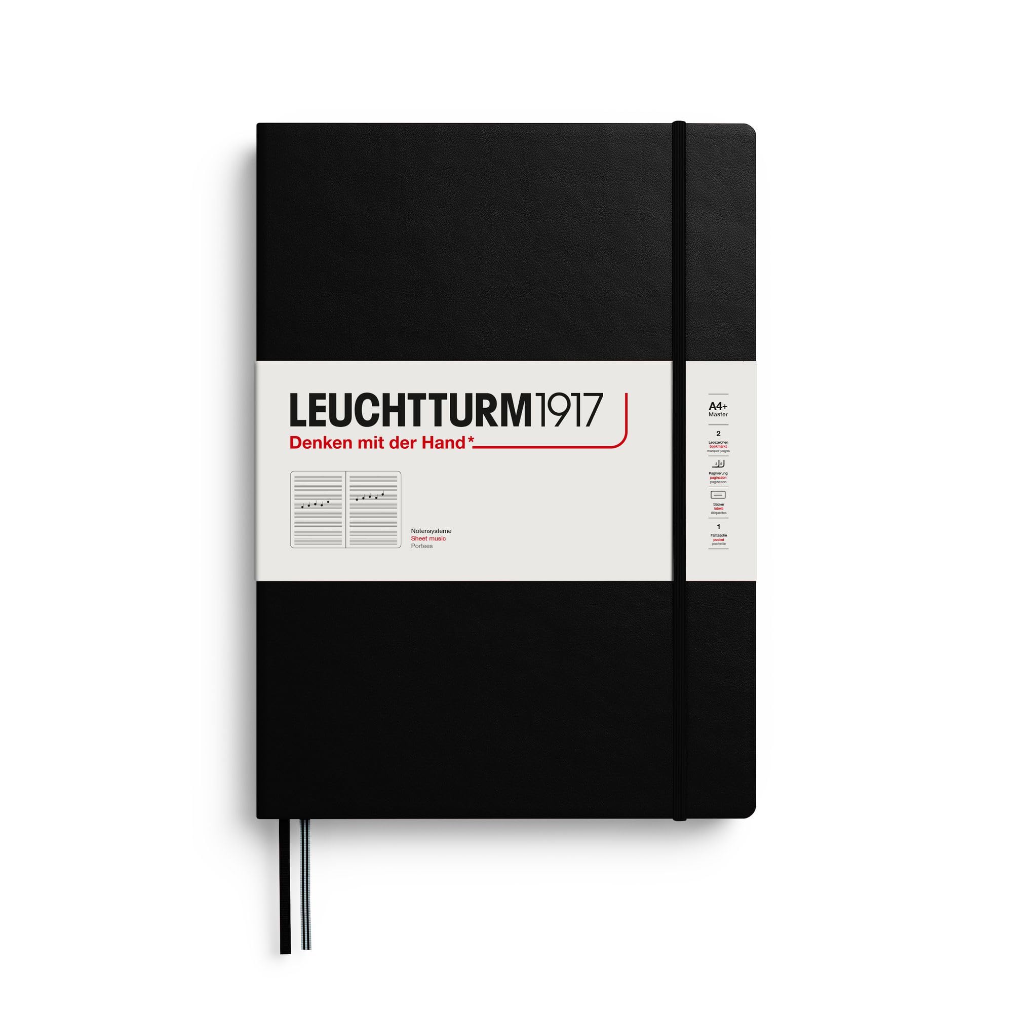 Amazon.com : LEUCHTTURM1917 Master Slim A4 Notebook with Staves